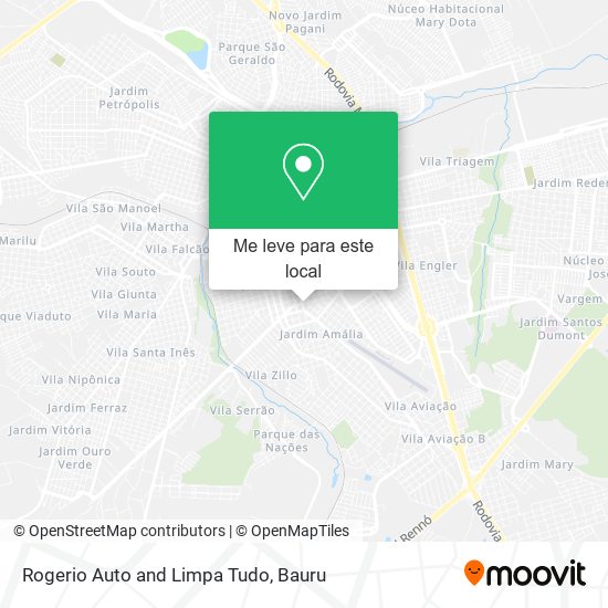 Rogerio Auto and Limpa Tudo mapa