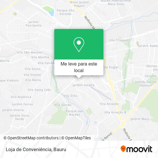 Loja de Conveniência mapa