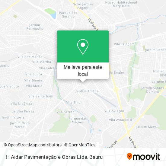 H Aidar Pavimentação e Obras Ltda mapa