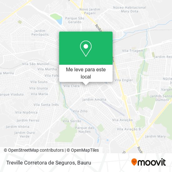 Treville Corretora de Seguros mapa