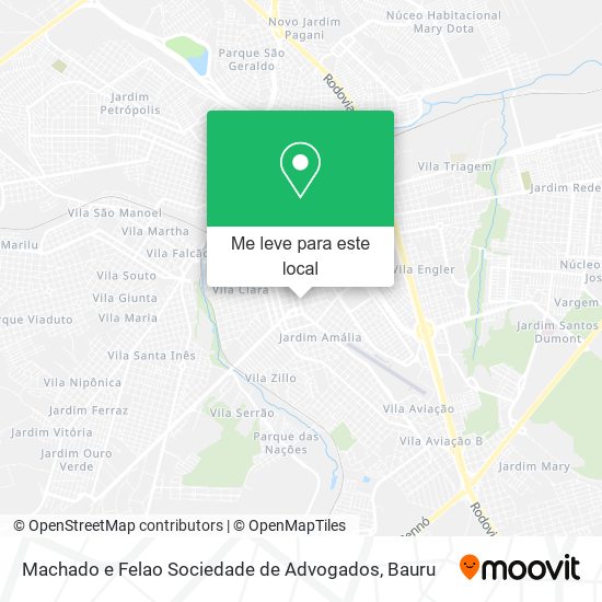 Machado e Felao Sociedade de Advogados mapa