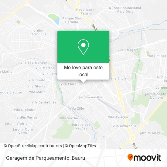 Garagem de Parqueamento mapa