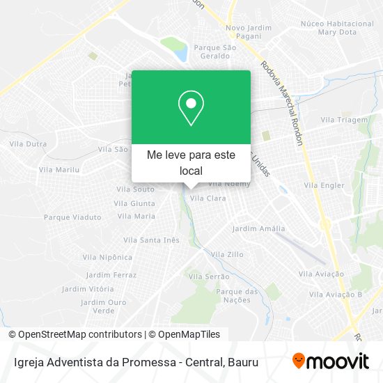 Igreja Adventista da Promessa - Central mapa