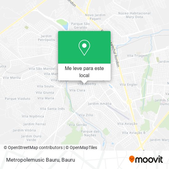 Metropolemusic Bauru mapa