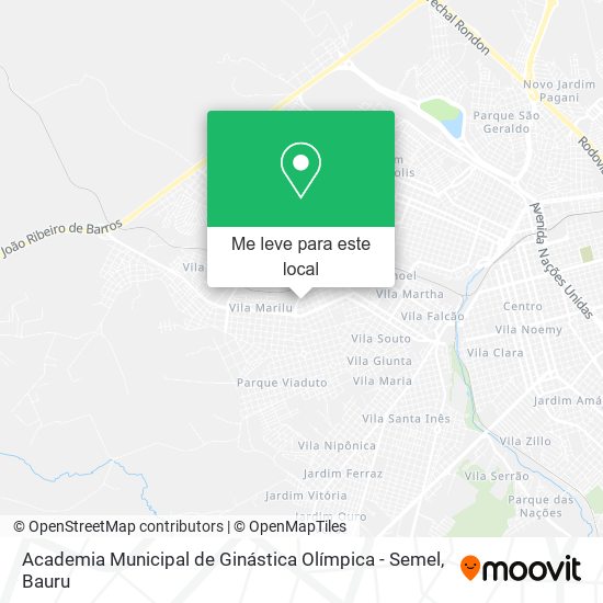 Academia Municipal de Ginástica Olímpica - Semel mapa