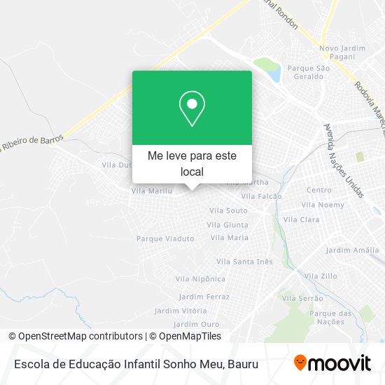 Escola de Educação Infantil Sonho Meu mapa