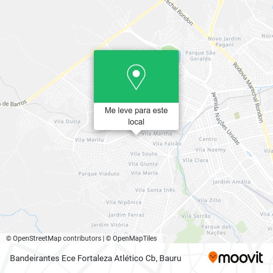 Bandeirantes Ece Fortaleza Atlético Cb mapa