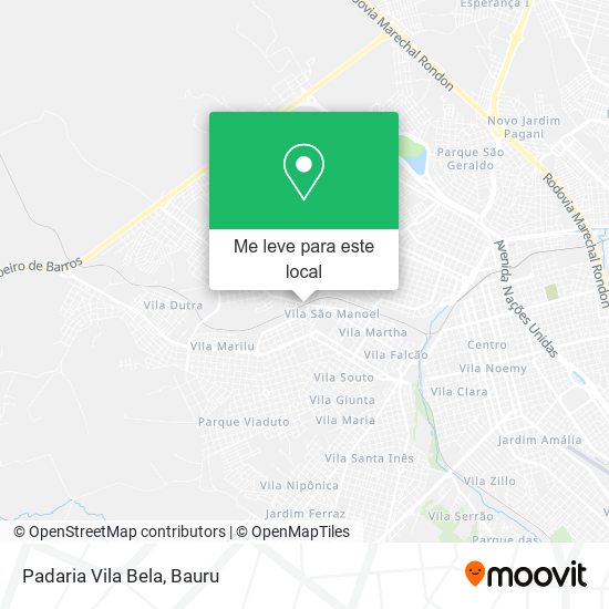 Padaria Vila Bela mapa