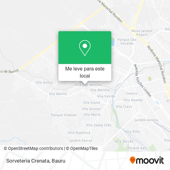 Sorveteria Crenata mapa