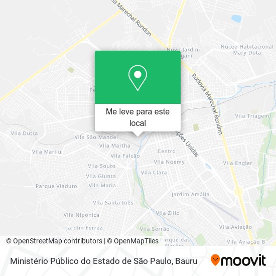 Ministério Público do Estado de São Paulo mapa