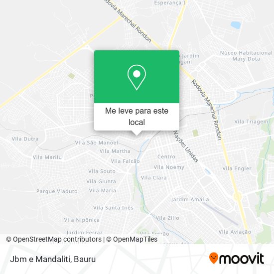 Jbm e Mandaliti mapa