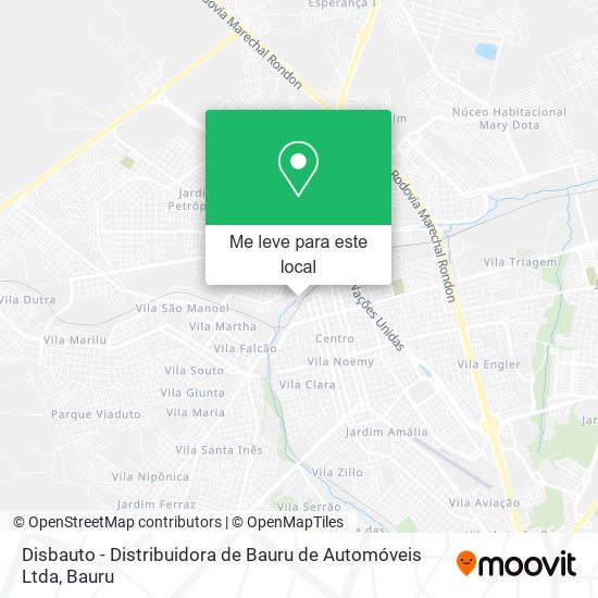 Disbauto - Distribuidora de Bauru de Automóveis Ltda mapa