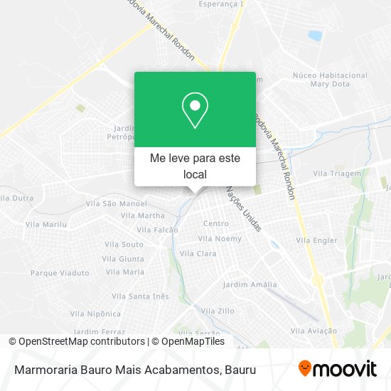 Marmoraria Bauro Mais Acabamentos mapa
