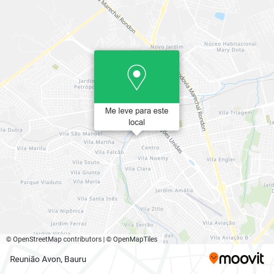Reunião Avon mapa