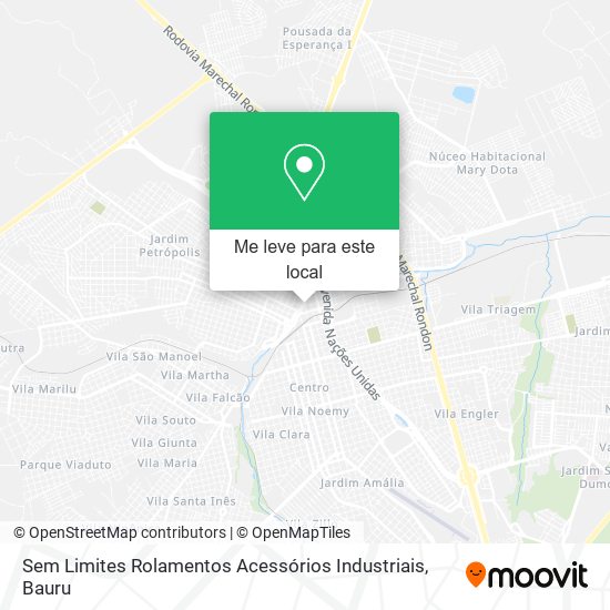 Sem Limites Rolamentos Acessórios Industriais mapa