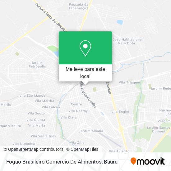 Fogao Brasileiro Comercio De Alimentos mapa