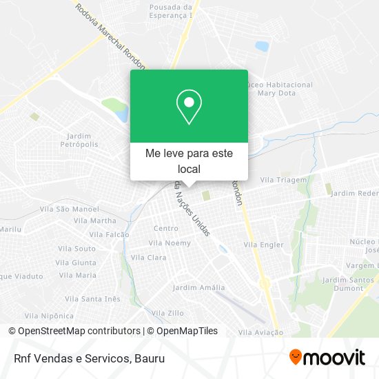 Rnf Vendas e Servicos mapa