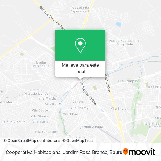 Cooperativa Habitacional Jardim Rosa Branca mapa