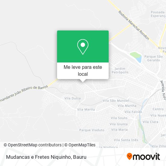 Mudancas e Fretes Niquinho mapa