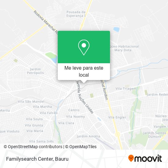Familysearch Center mapa