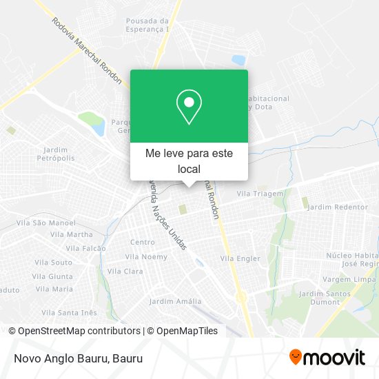 Novo Anglo Bauru mapa