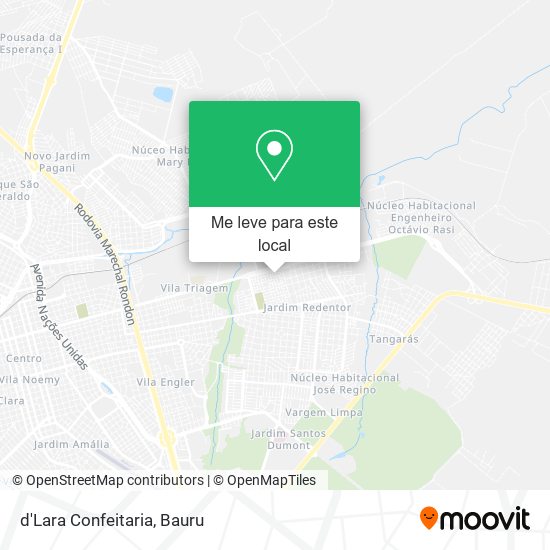 d'Lara Confeitaria mapa