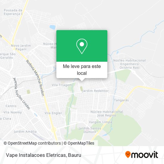 Vape Instalacoes Eletricas mapa