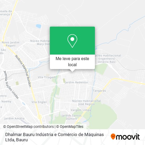 Dhalmar Bauru Indústria e Comércio de Máquinas Ltda mapa