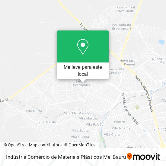 Indústria Comércio de Materiais Plásticos Me mapa