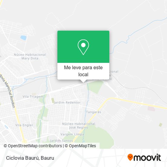 Ciclovia Baurú mapa