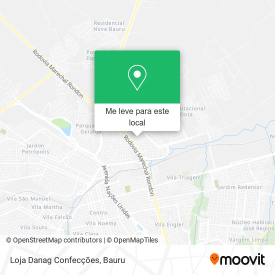 Loja Danag Confecções mapa