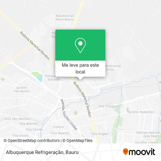 Albuquerque Refrigeração mapa