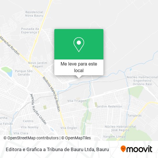 Editora e Grafica a Tribuna de Bauru Ltda mapa