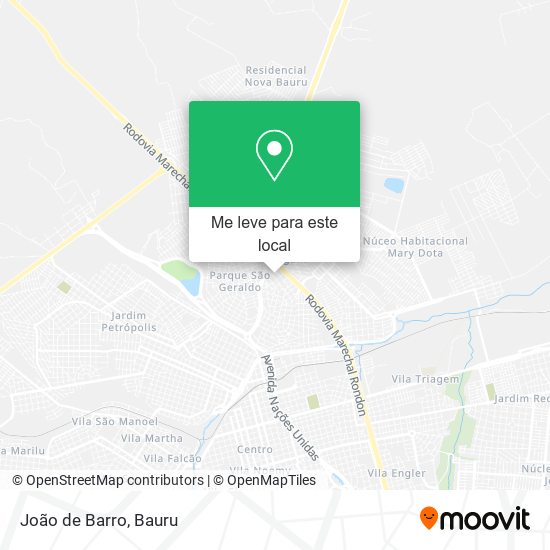 João de Barro mapa