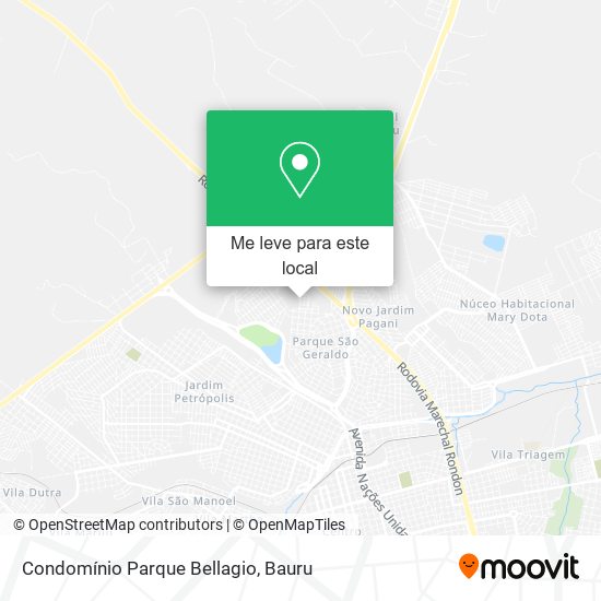 Condomínio Parque Bellagio mapa