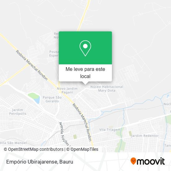 Empório Ubirajarense mapa
