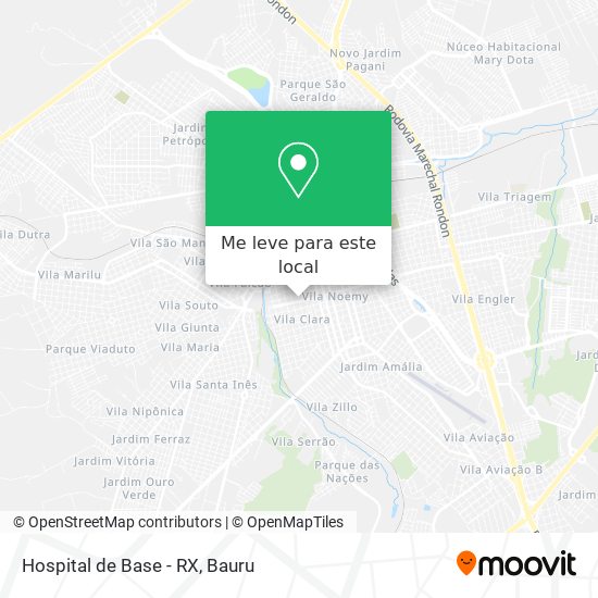 Hospital de Base - RX mapa