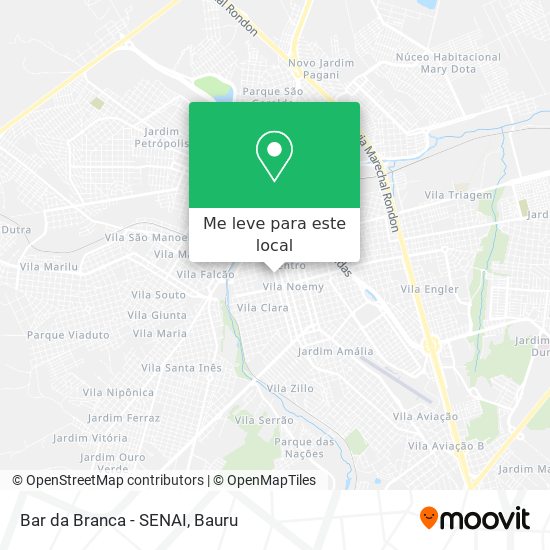 Bar da Branca - SENAI mapa