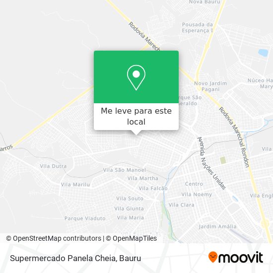 Supermercado Panela Cheia mapa