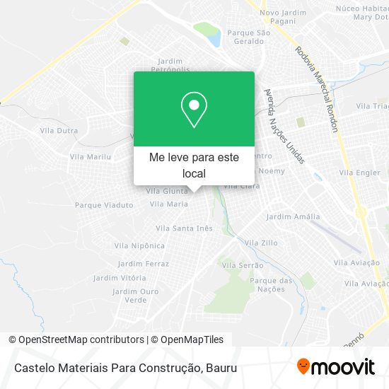 Castelo Materiais Para Construção mapa