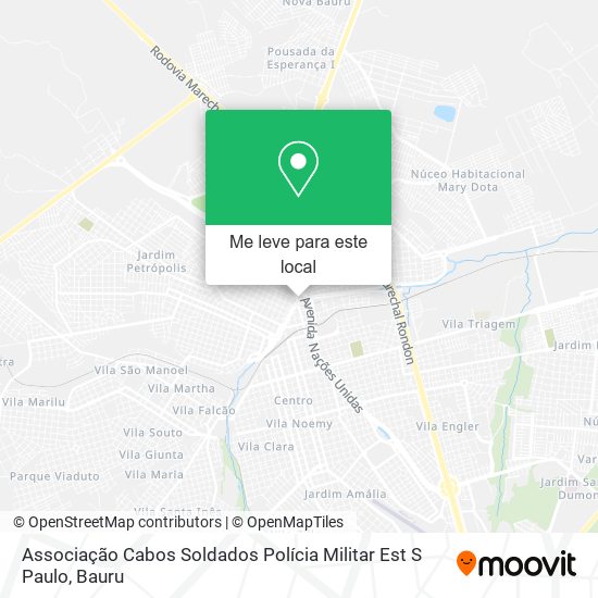 Associação Cabos Soldados Polícia Militar Est S Paulo mapa