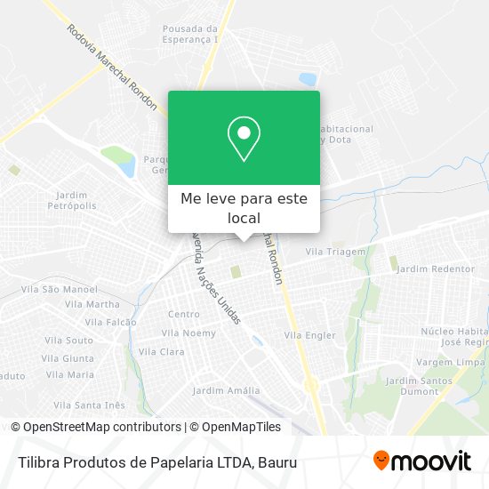 Tilibra Produtos de Papelaria LTDA mapa