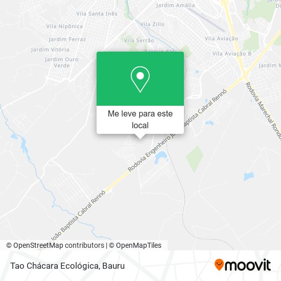 Tao Chácara Ecológica mapa