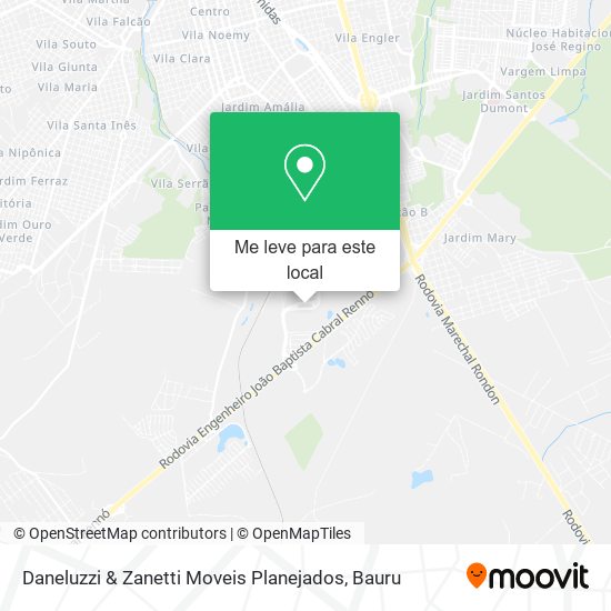 Daneluzzi & Zanetti Moveis Planejados mapa