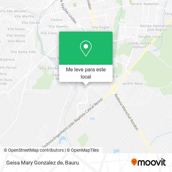 Geisa Mary Gonzalez de mapa