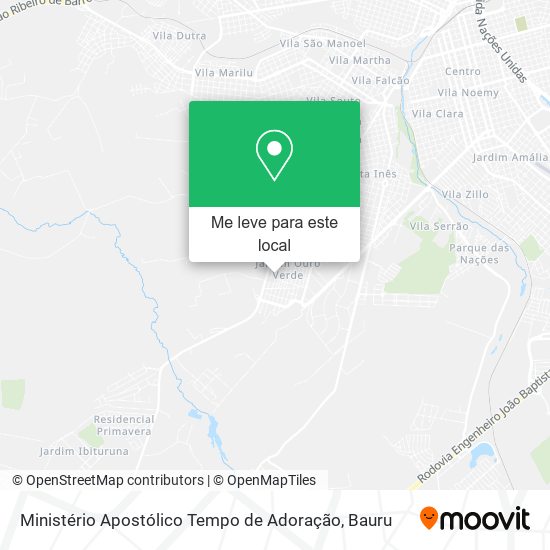 Ministério Apostólico Tempo de Adoração mapa