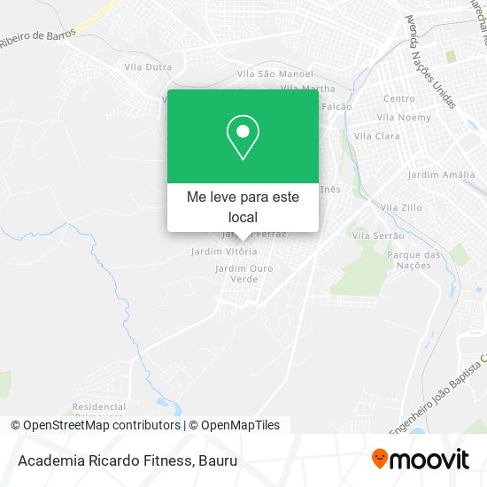 Academia Ricardo Fitness mapa