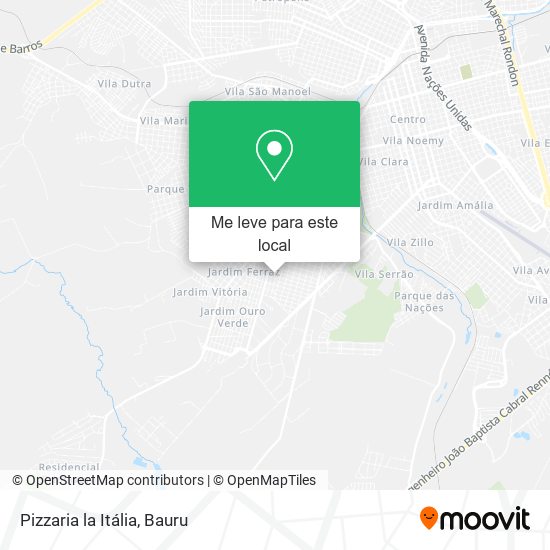 Pizzaria la Itália mapa