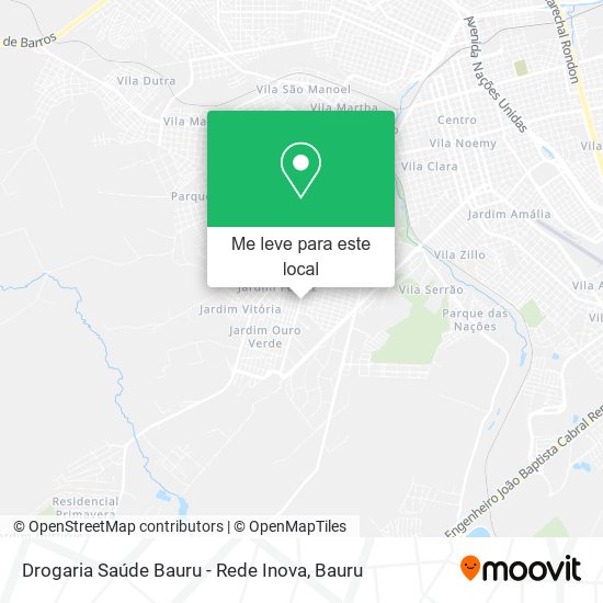 Drogaria Saúde Bauru - Rede Inova mapa