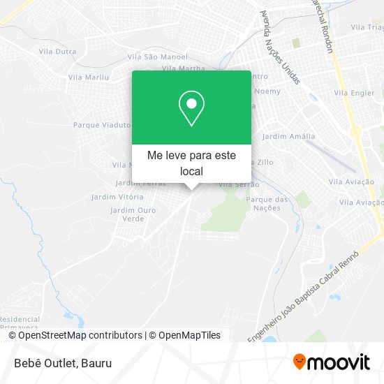 Bebê Outlet mapa